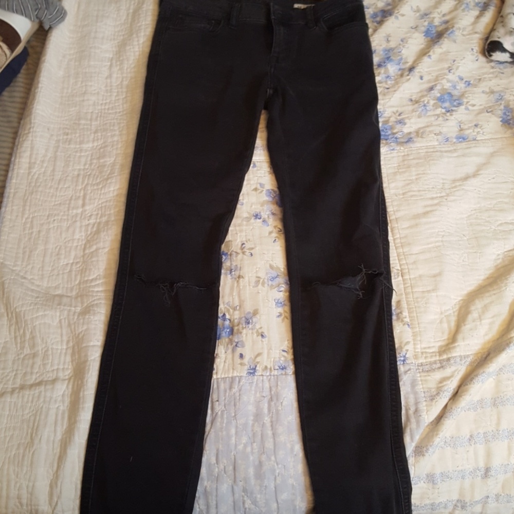 Ripped black Zara jeans